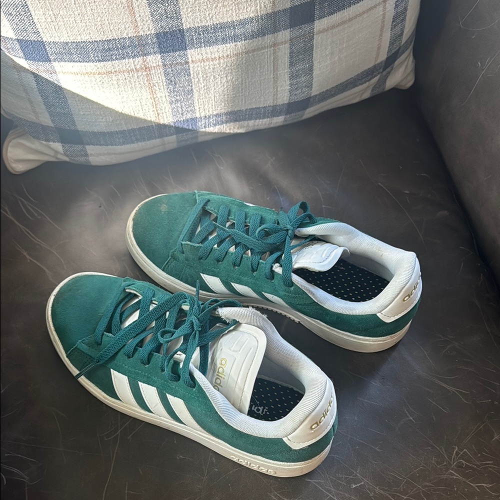 Adidas Classic Green and White Sneakers